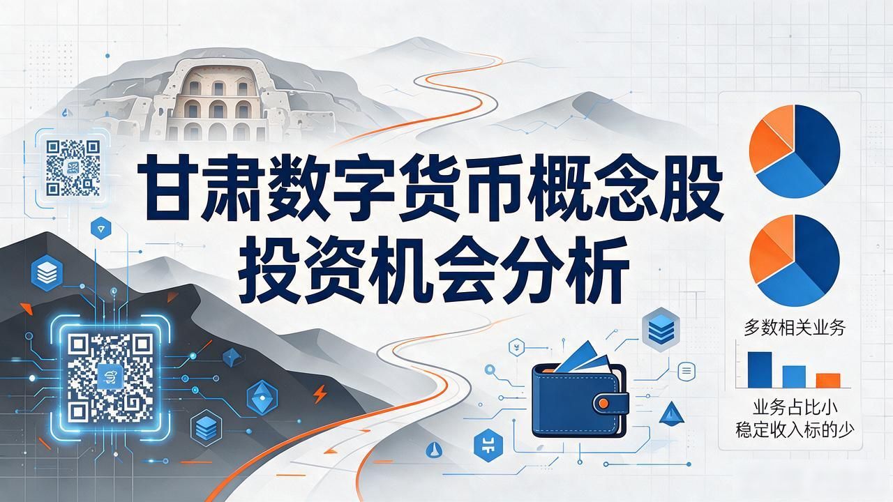 甘肃数字货币概念股 投资机会分析
