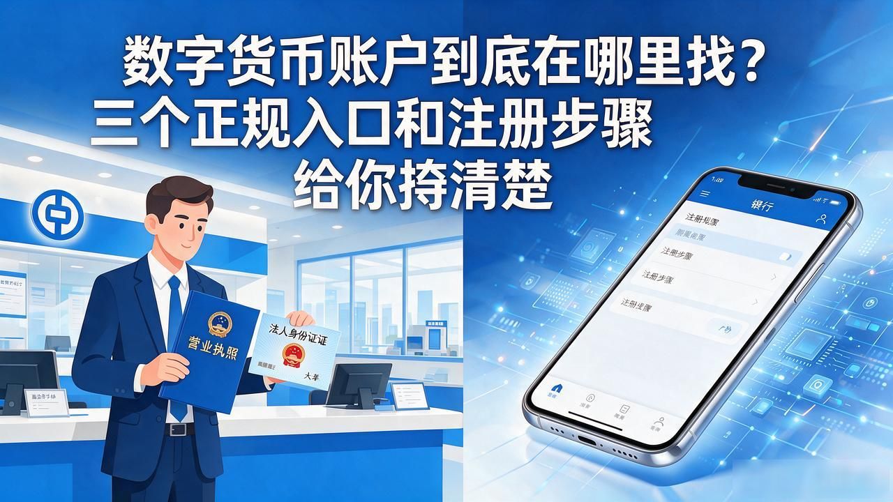 数字货币账户到底在哪里找？三个正规入口和注册步骤给你捋清楚