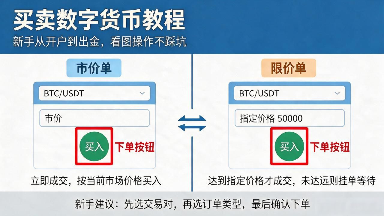 买卖数字货币教程图片，新手从开户到出金看图操作不踩坑