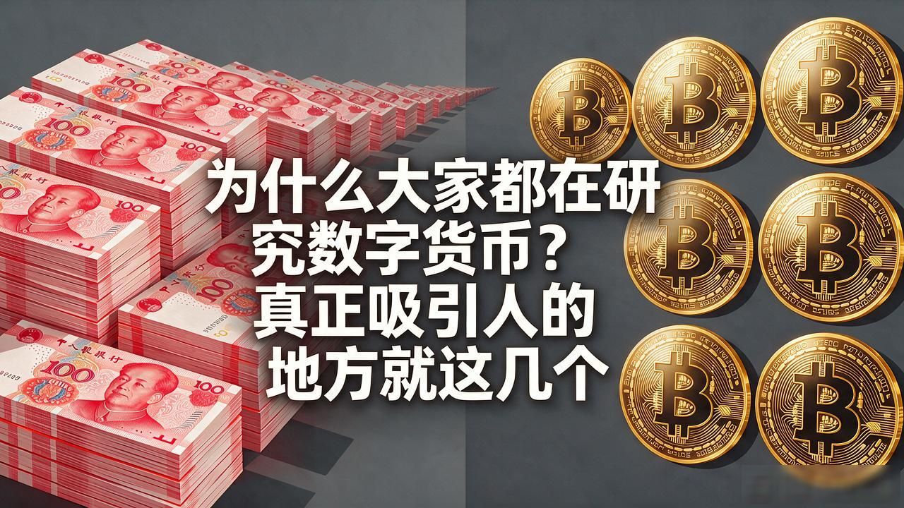 为什么大家都在研究数字货币？真正吸引人的地方就这几个