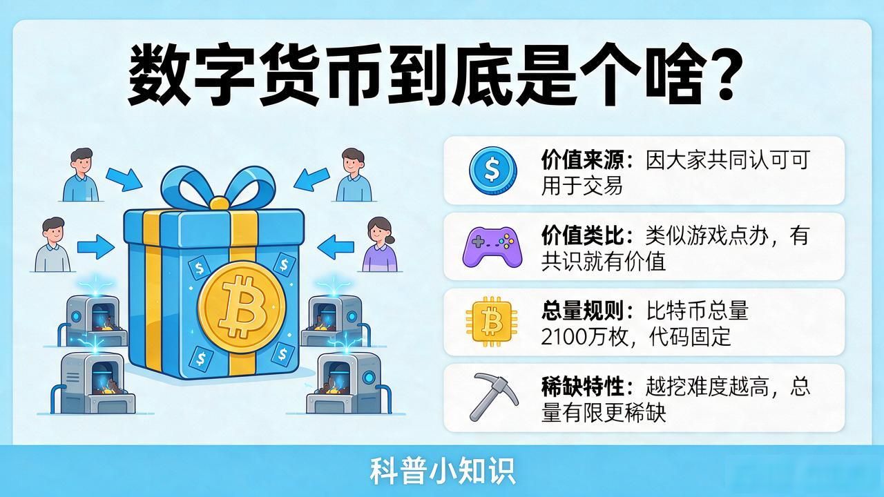 数字货币入门科普 比特币价值来源 区块链技术通俗解释_数字货币怎么通俗理解