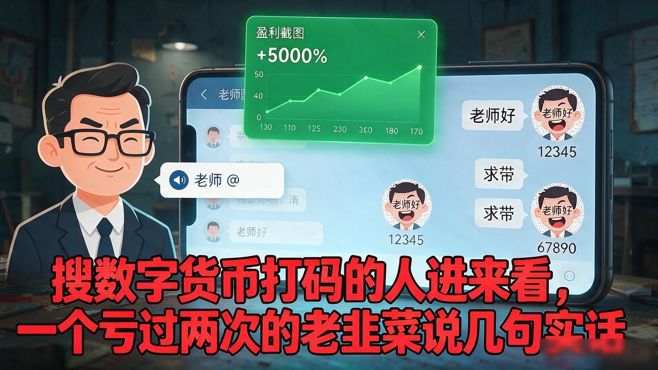 搜数字货币打码的人进来看，一个亏过两次的老韭菜说几句实话
