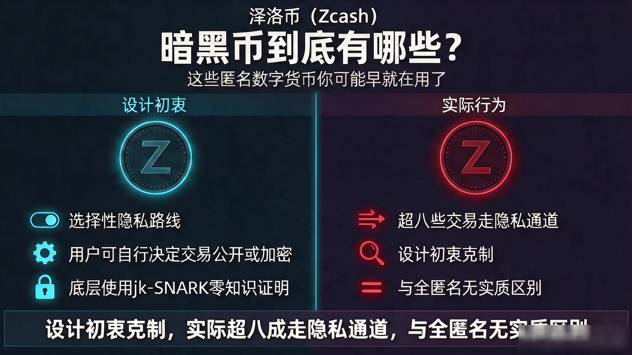 暗黑币到底有哪些？这些匿名数字货币你可能早就在用了
