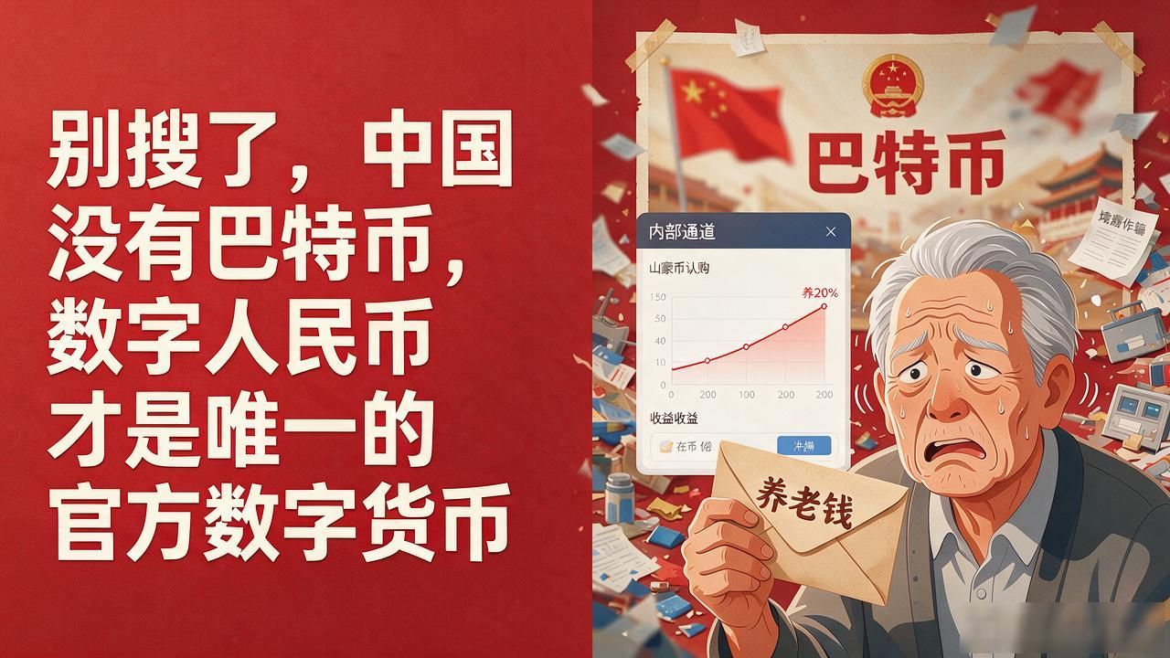 别搜了，中国没有巴特币，数字人民币才是唯一的官方数字货币