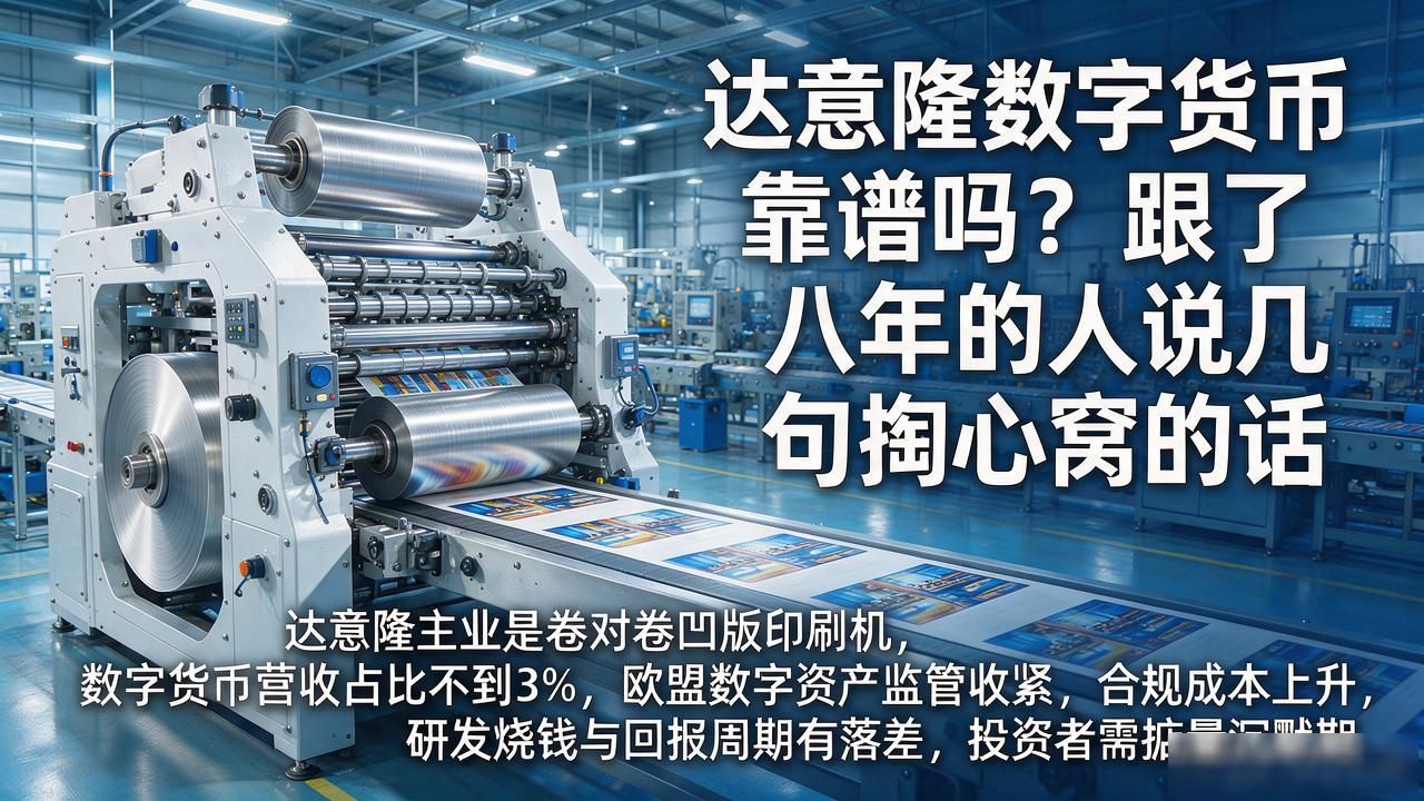 达意隆数字货币靠谱吗？跟了八年的人说几句掏心窝的话