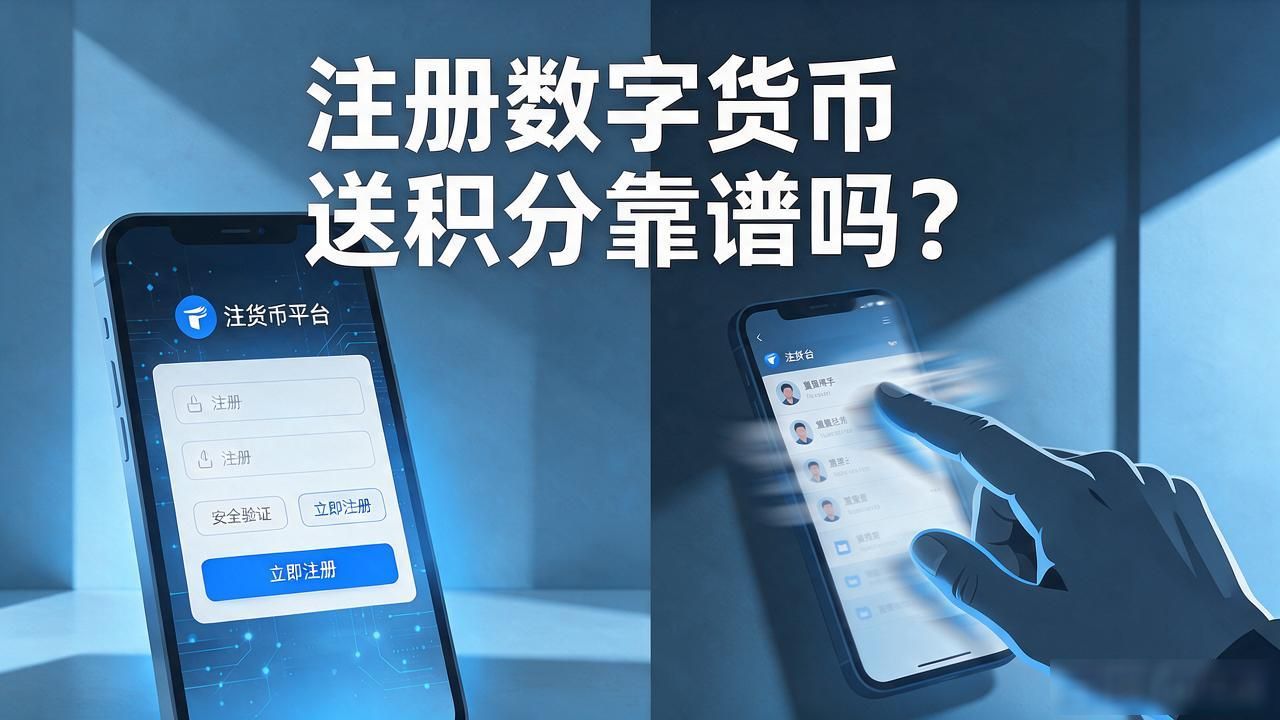 注册数字货币送积分靠谱吗？我花了两个月试了五家平台，说点大实话