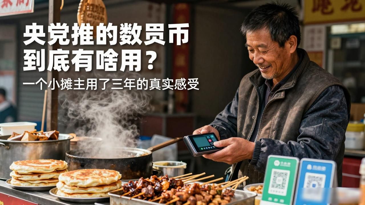 央妈推的数字货币到底有啥用？一个小摊主用了三年的真实感受