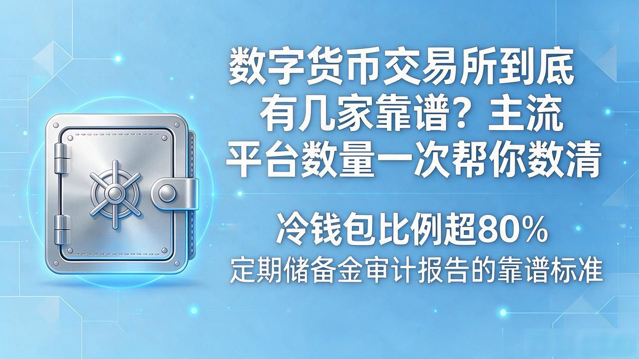 数字货币交易所到底有几家靠谱？主流平台数量一次帮你数清