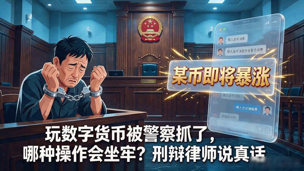 玩数字货币被警察抓了，哪种操作会坐牢？刑辩律师说真话
