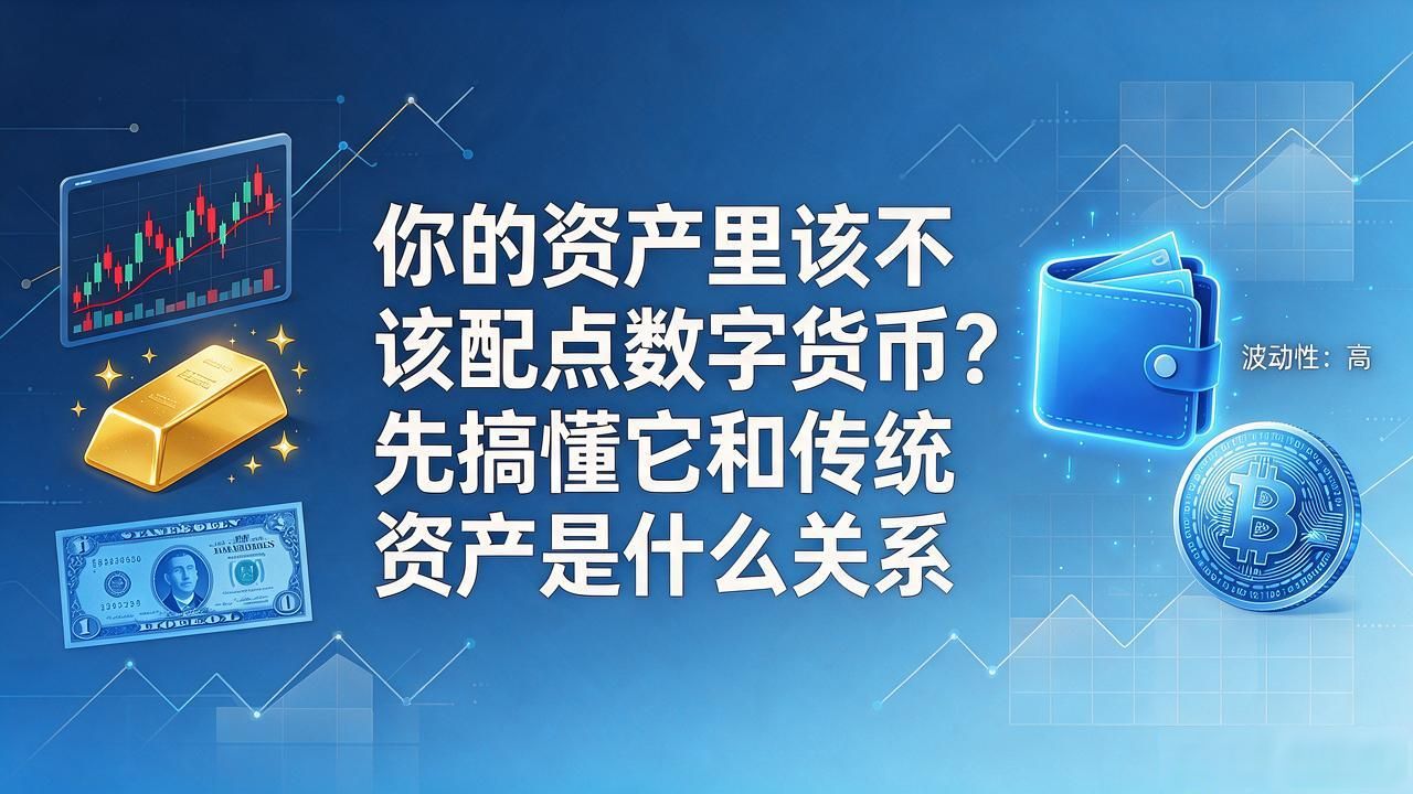 你的资产里该不该配点数字货币？先搞懂它和传统资产是什么关系