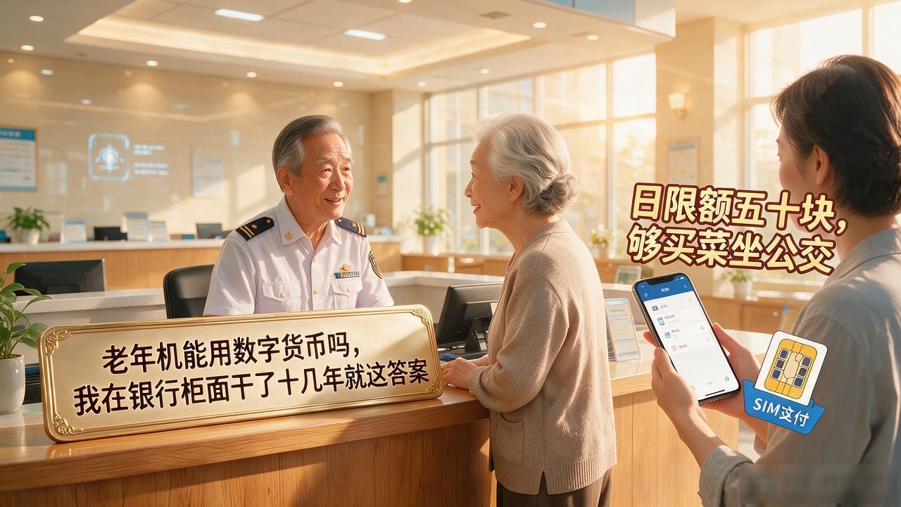 老年机能用数字货币吗，我在银行柜面干了十几年就这答案