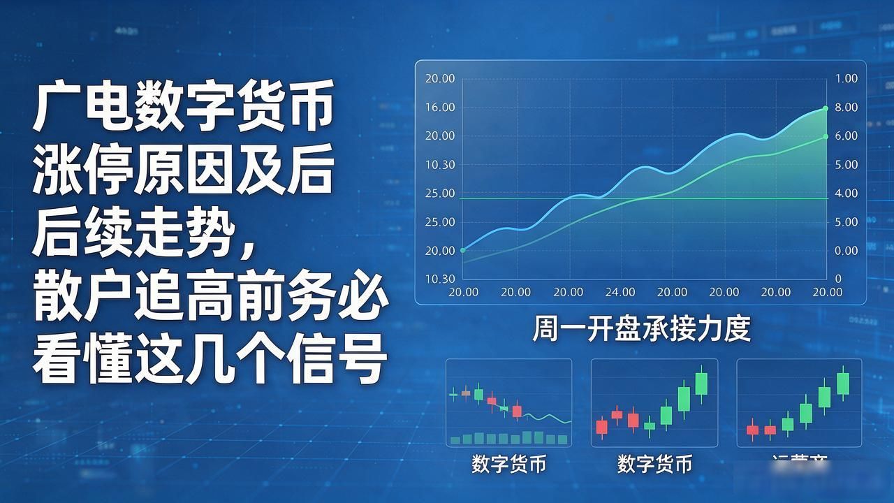 广电数字货币涨停原因及后续走势，散户追高前务必看懂这几个信号